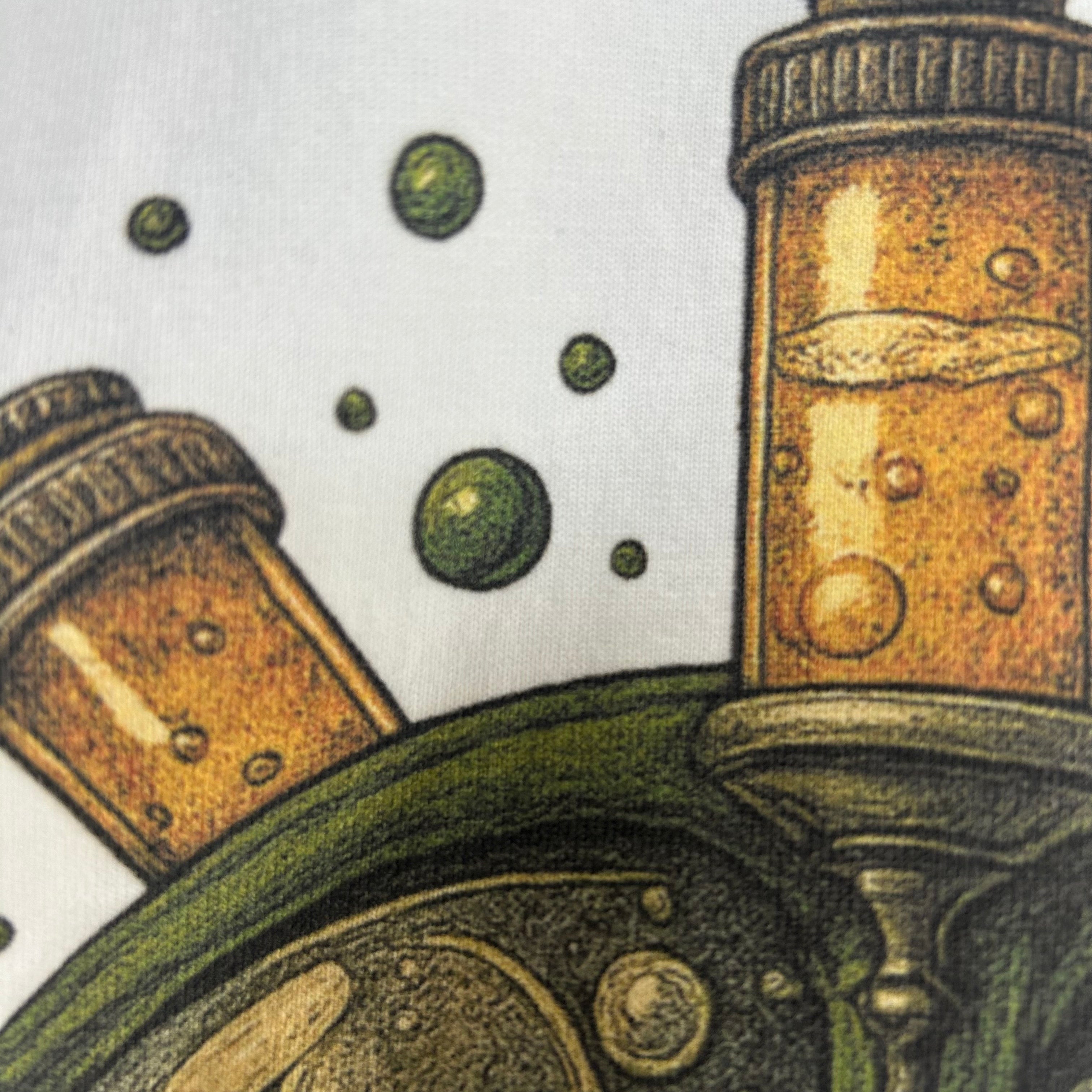 LIFEGOESON 25SS - “Abstract cartoon of a brain full of ideas”T-shirt