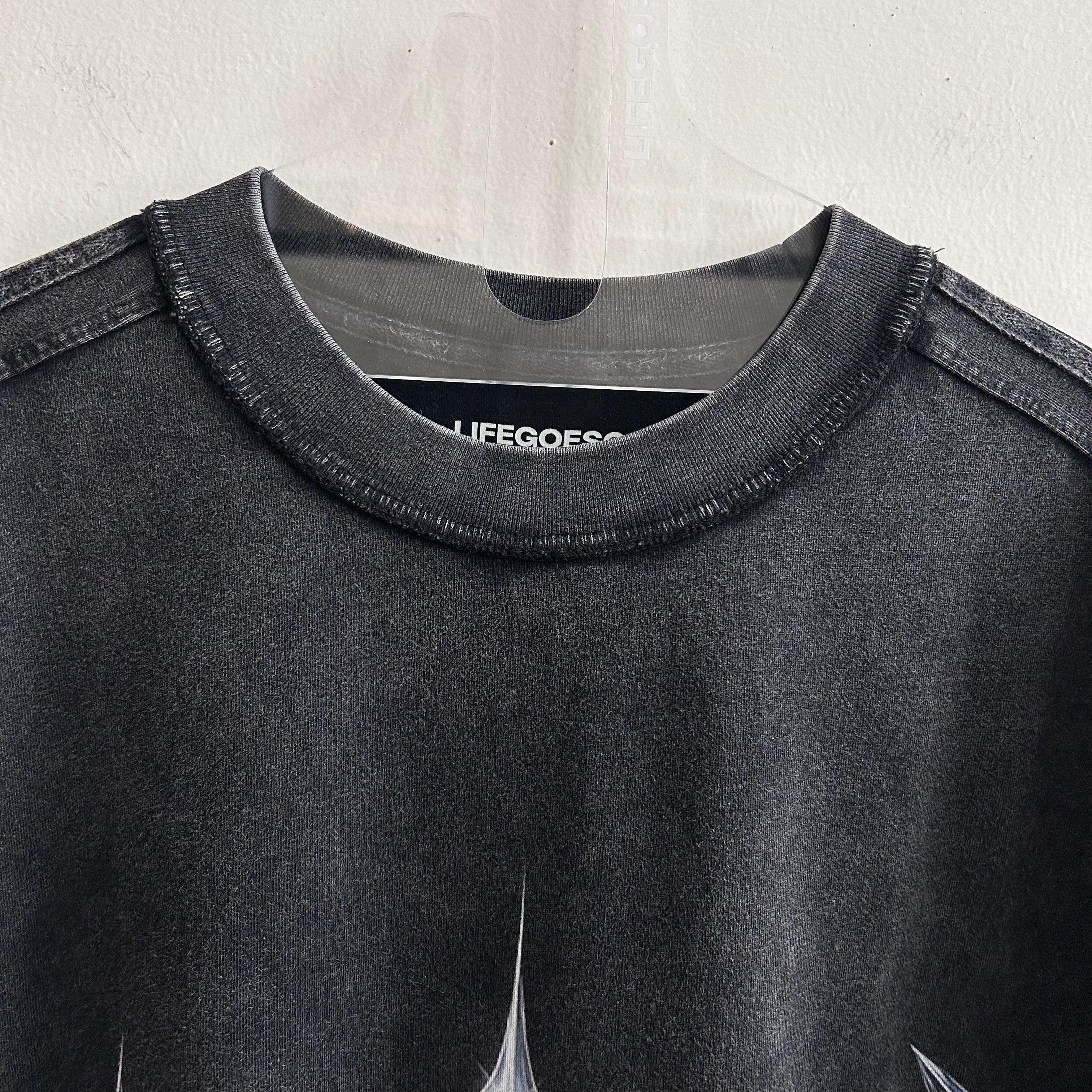 LIFEGOESON 25SS - “Liquid Metal Logo” T-shirt