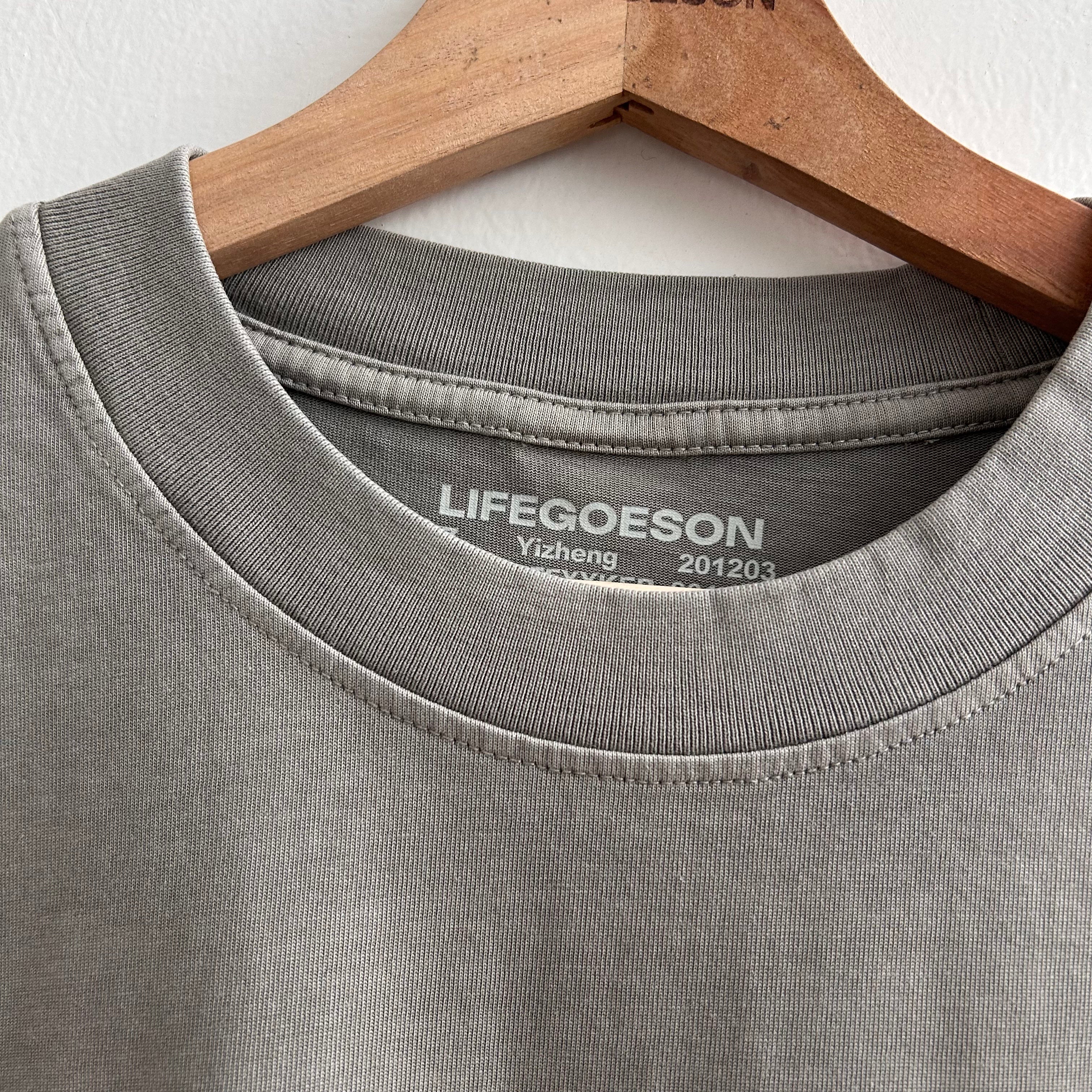 LIFEGOESON 25SS - Washed Cement Gray Shorts Set