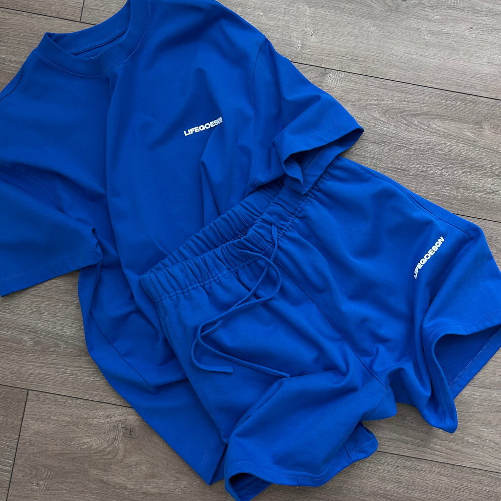 LIFEGOESON 25SS - Custom Yarn-Dyed Royal Blue Set