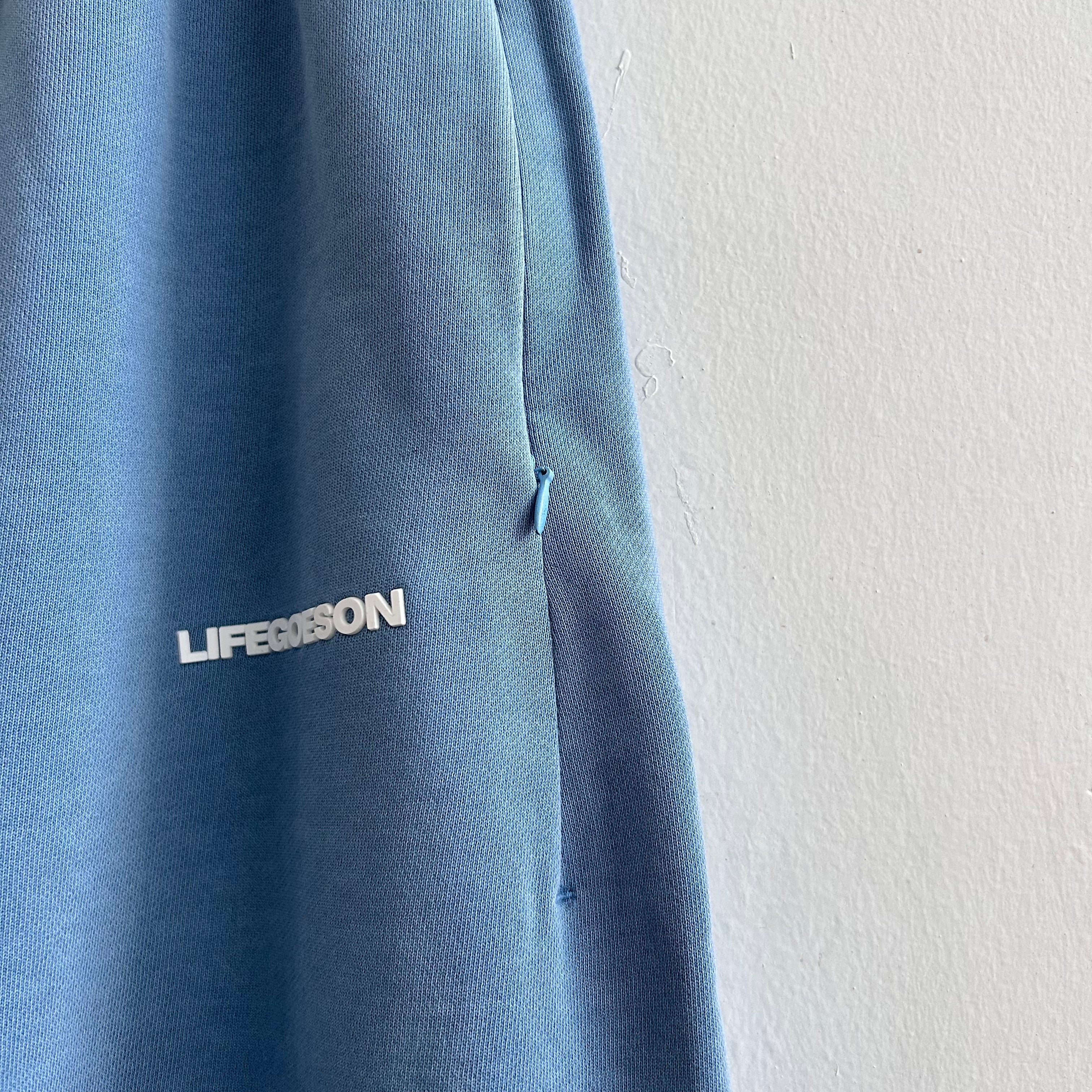 LIFEGOESON 25SS - Washed Dusty Blue Shorts Set