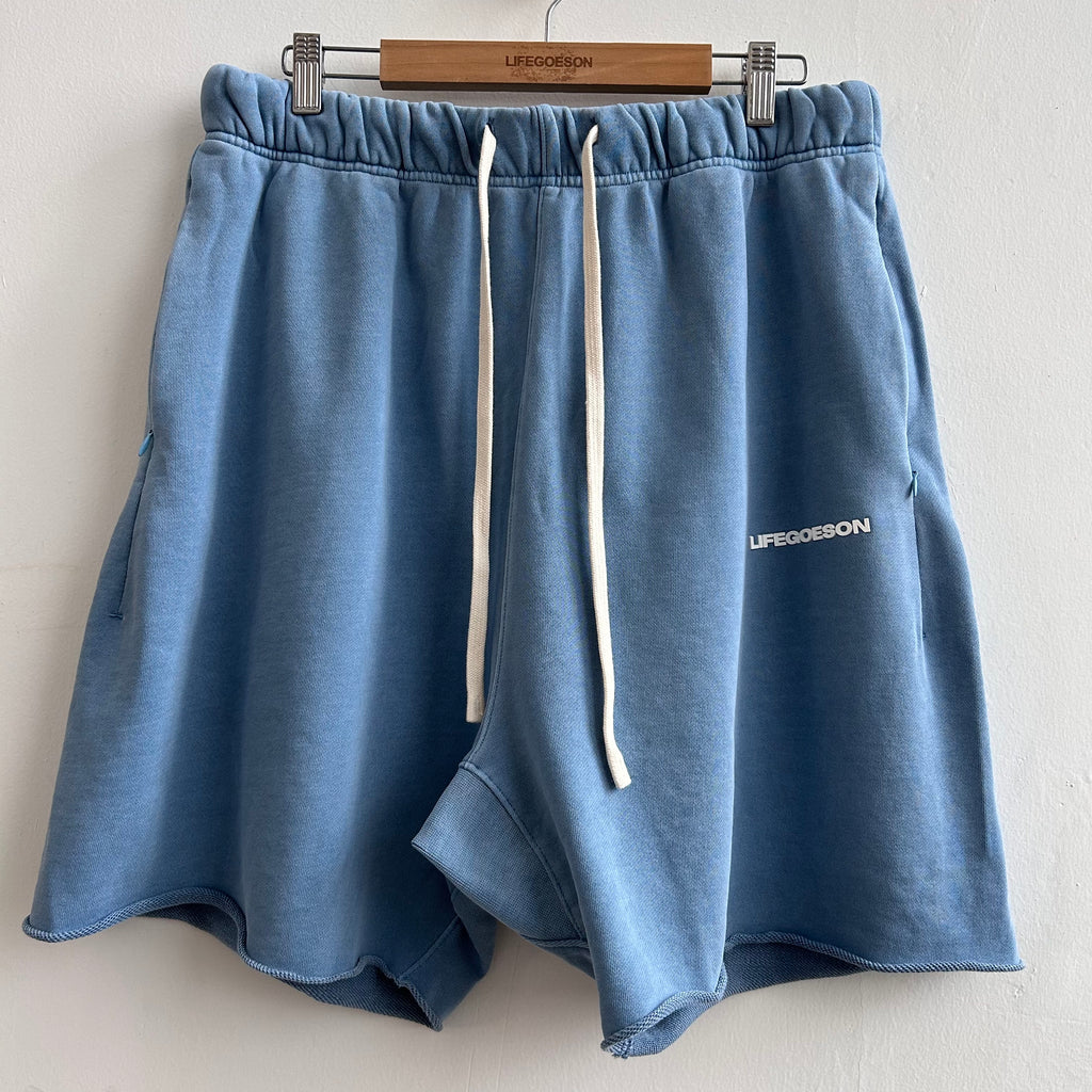LIFEGOESON 25SS - Washed Dusty Blue Shorts Set