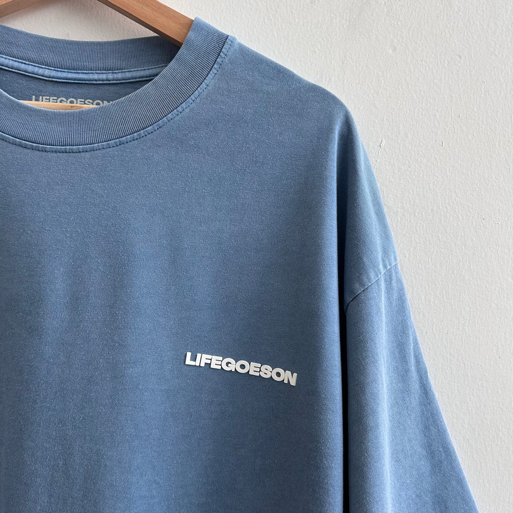 LIFEGOESON 25SS - Washed Dusty Blue Shorts Set