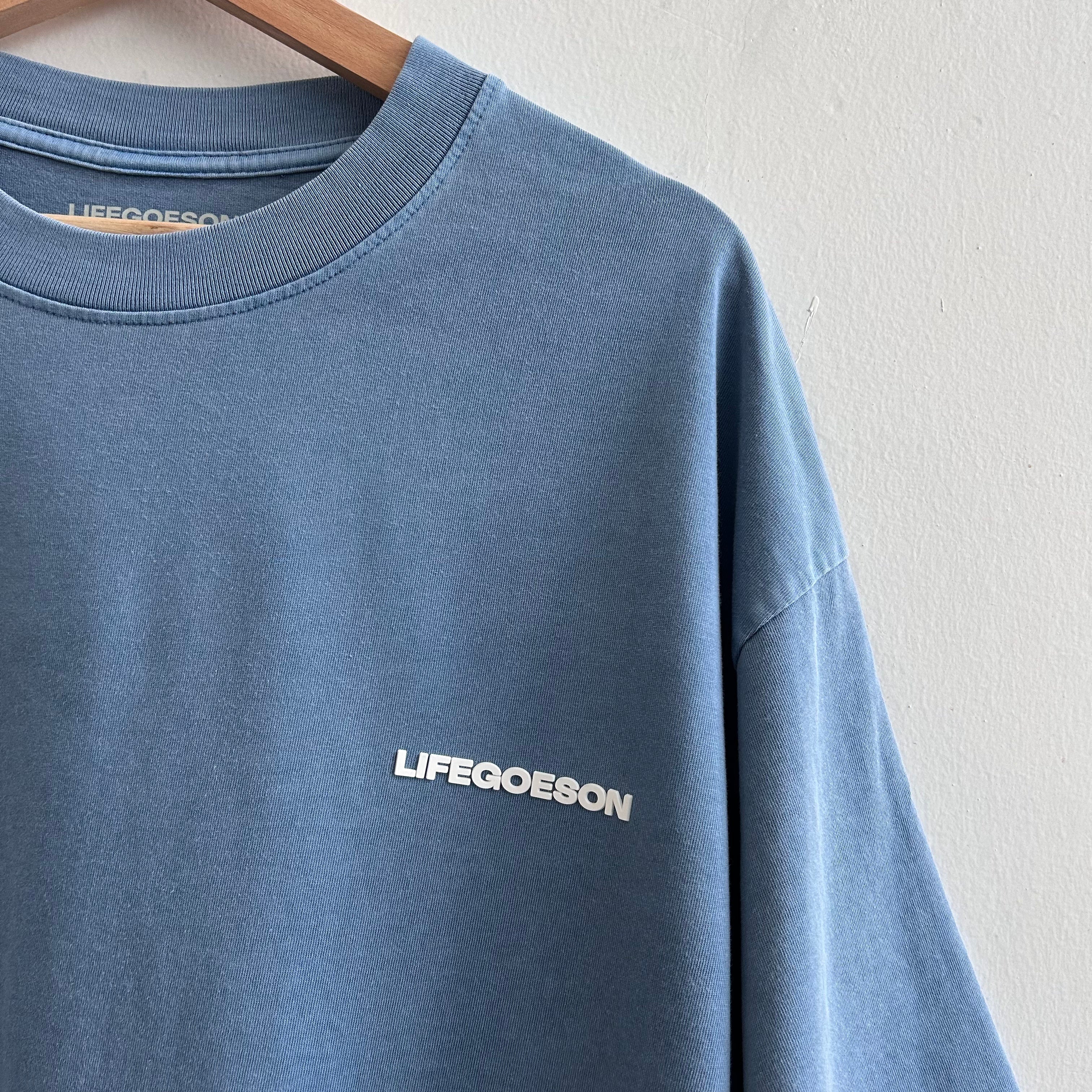 LIFEGOESON 25SS - Washed Dusty Blue Shorts Set