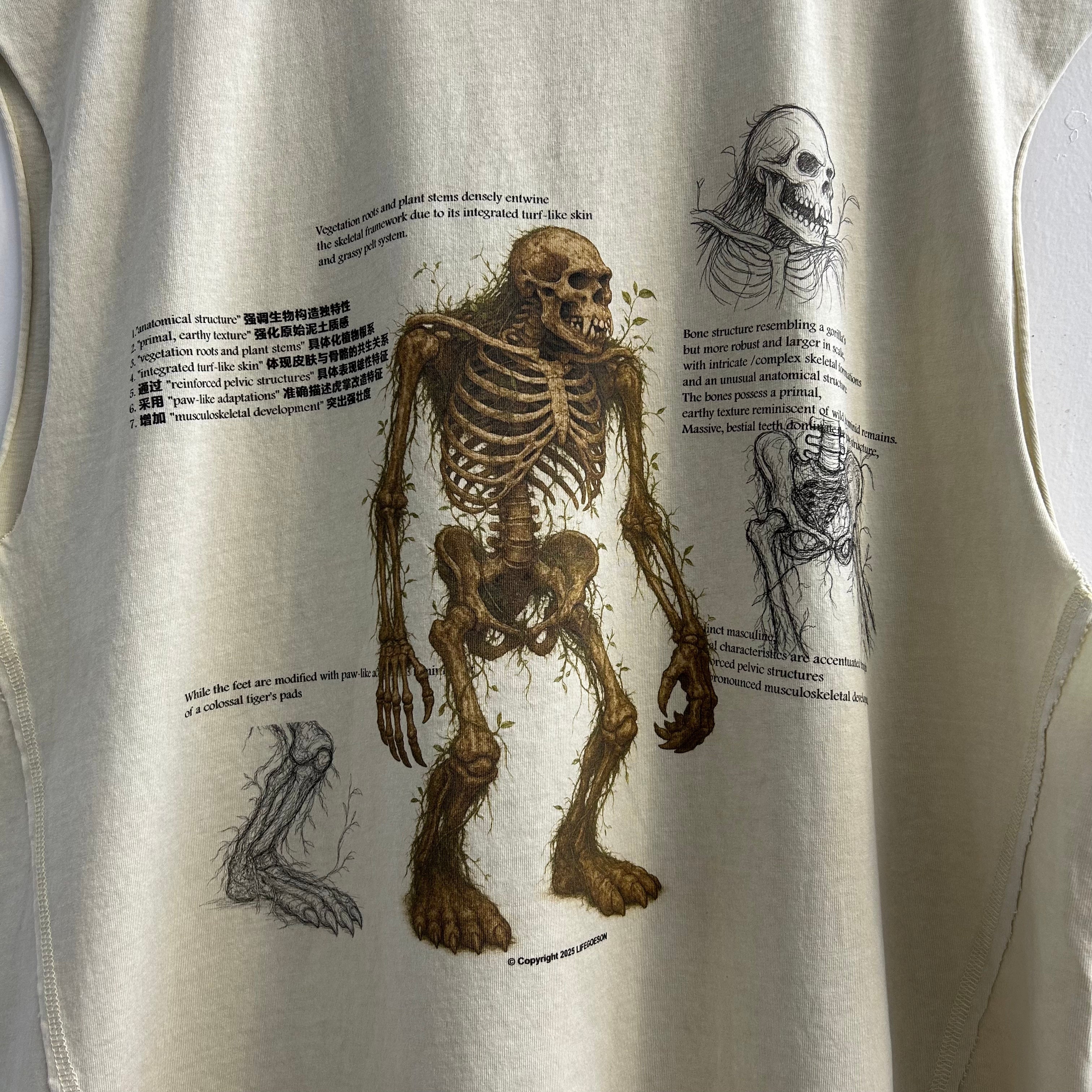 LIFEGOESON 25SS - “TurfFxxker's signature flora-noumenon” Waistcoat T-shirt