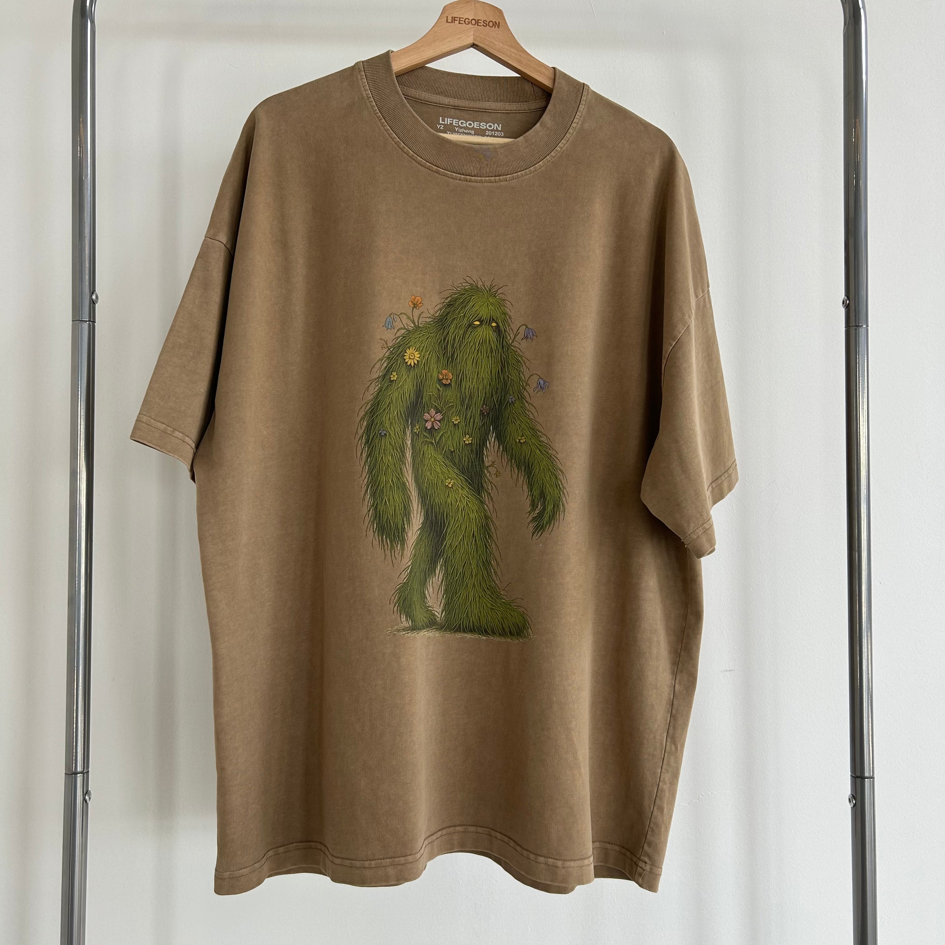 LIFEGOESON 25SS - “Mature, lush TurfFxxker emblem” T-shirt