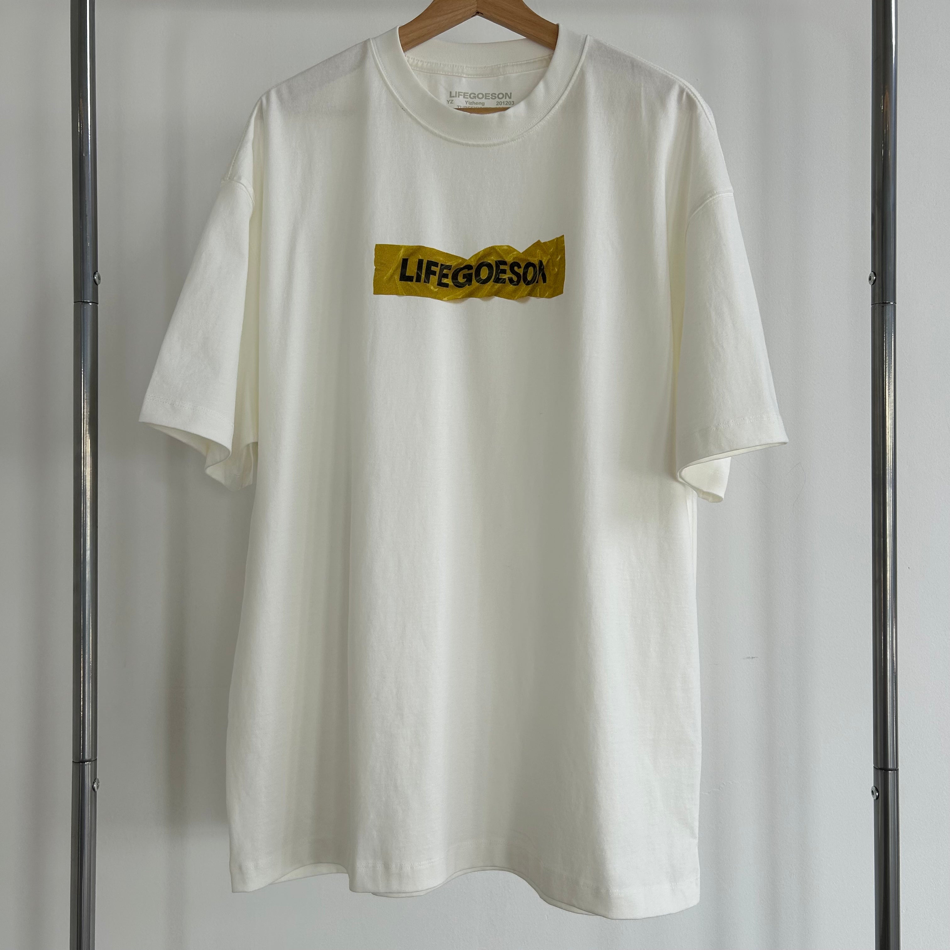 LIFEGOESON 25SS - “Adhesive Fortune Box” T-shirt