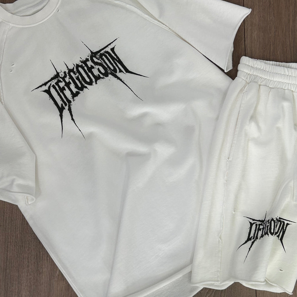 LIFEGOESON 25SS - Hand-Rendered Typography & Distressed Wash Set