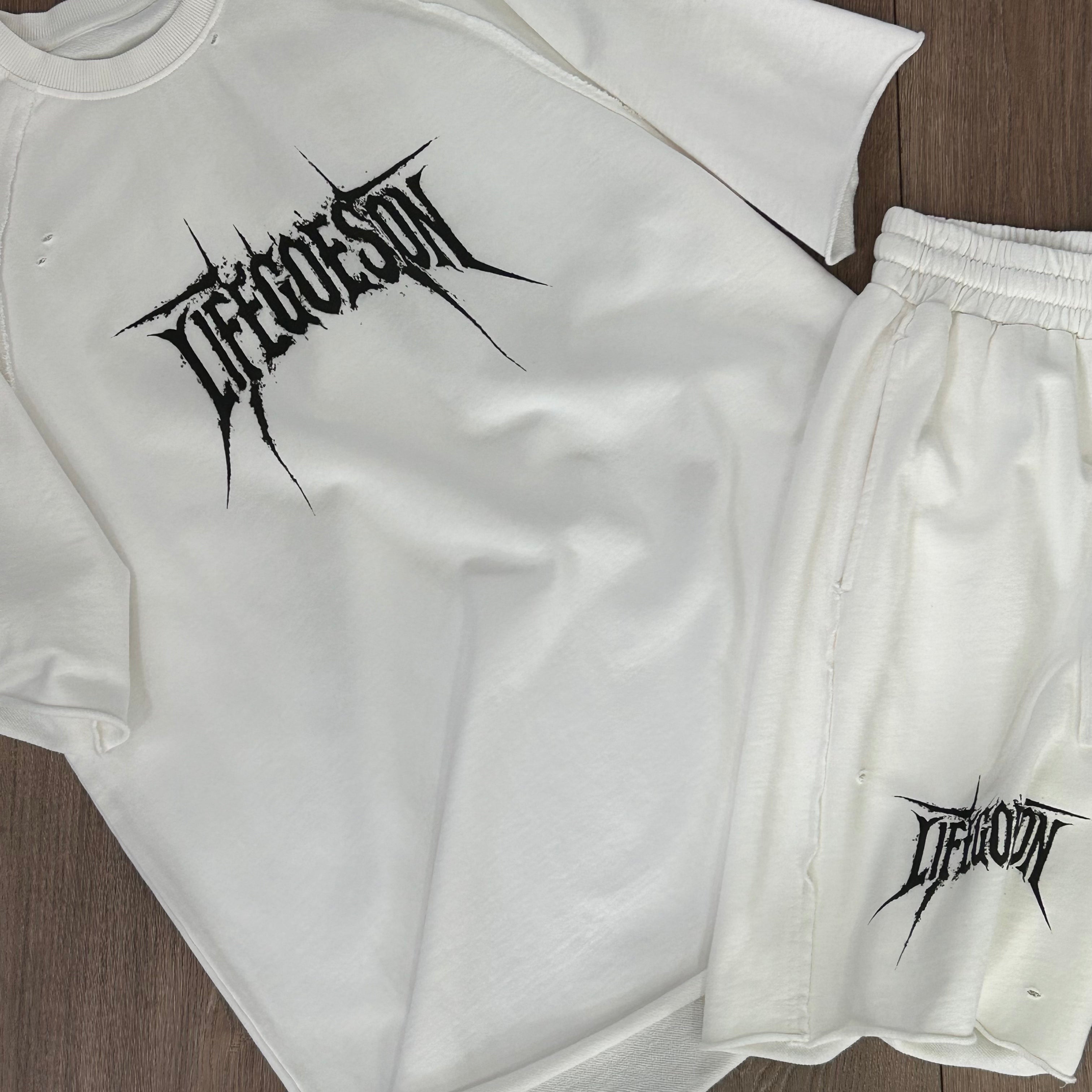 LIFEGOESON 25SS - Hand-Rendered Typography & Distressed Wash Set