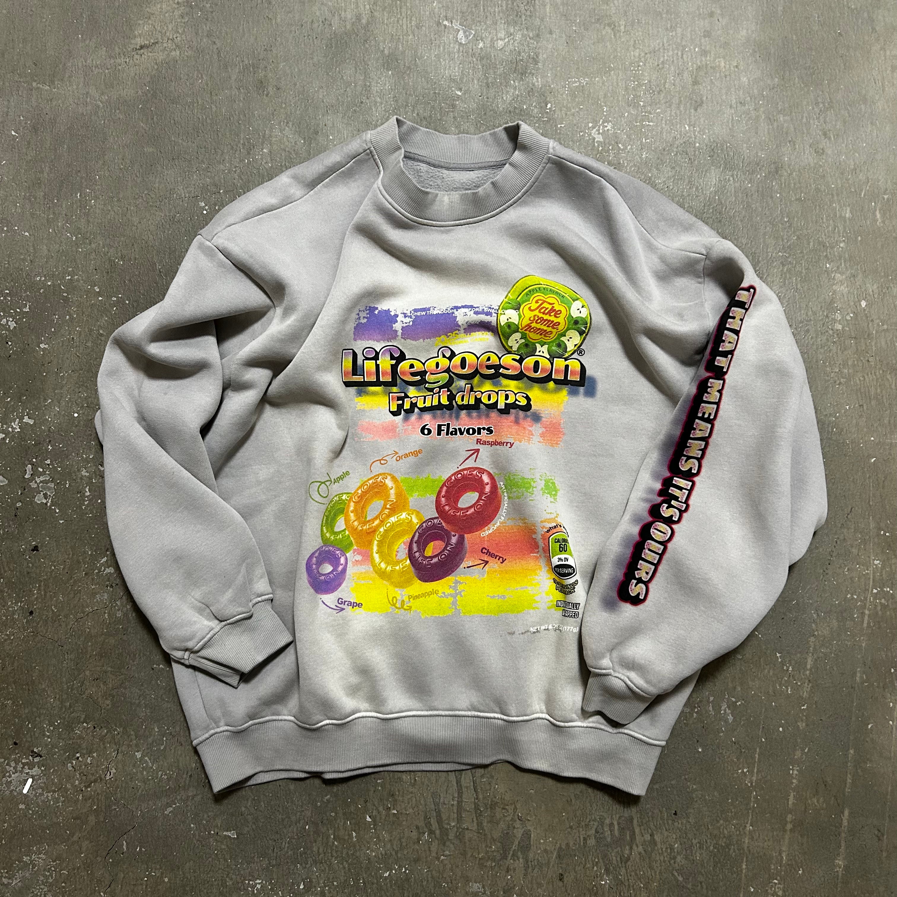 LIFEGOESON 25AW The Florida Project Rainbow Candy Sweatshirt