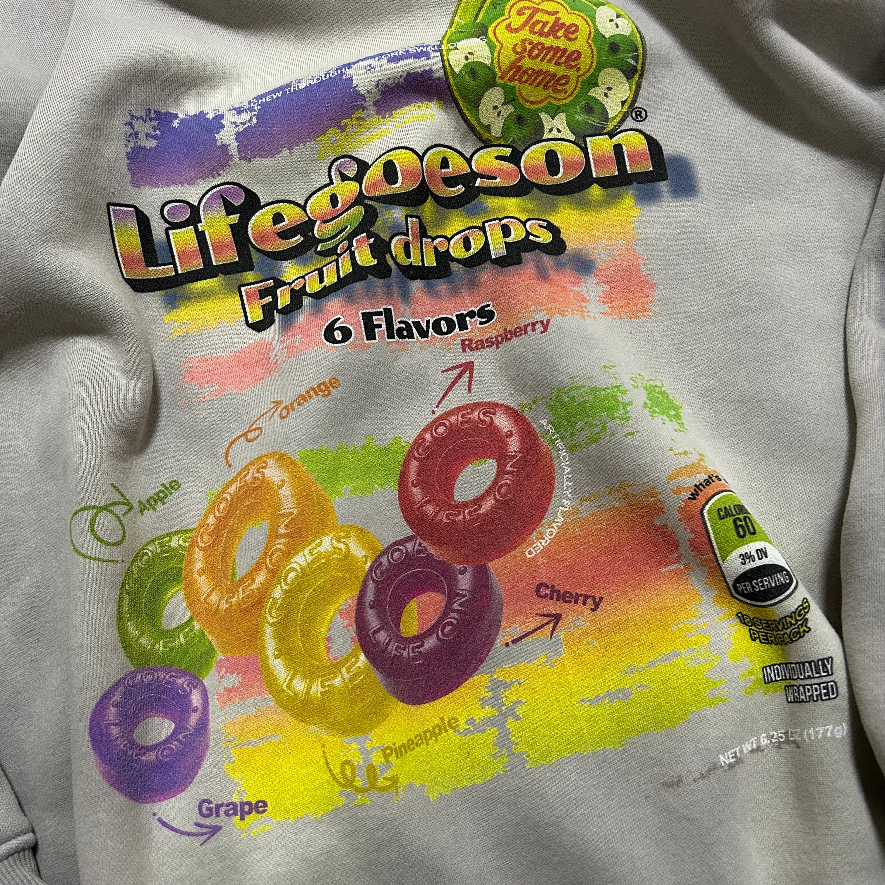 LIFEGOESON 25AW The Florida Project Rainbow Candy Sweatshirt