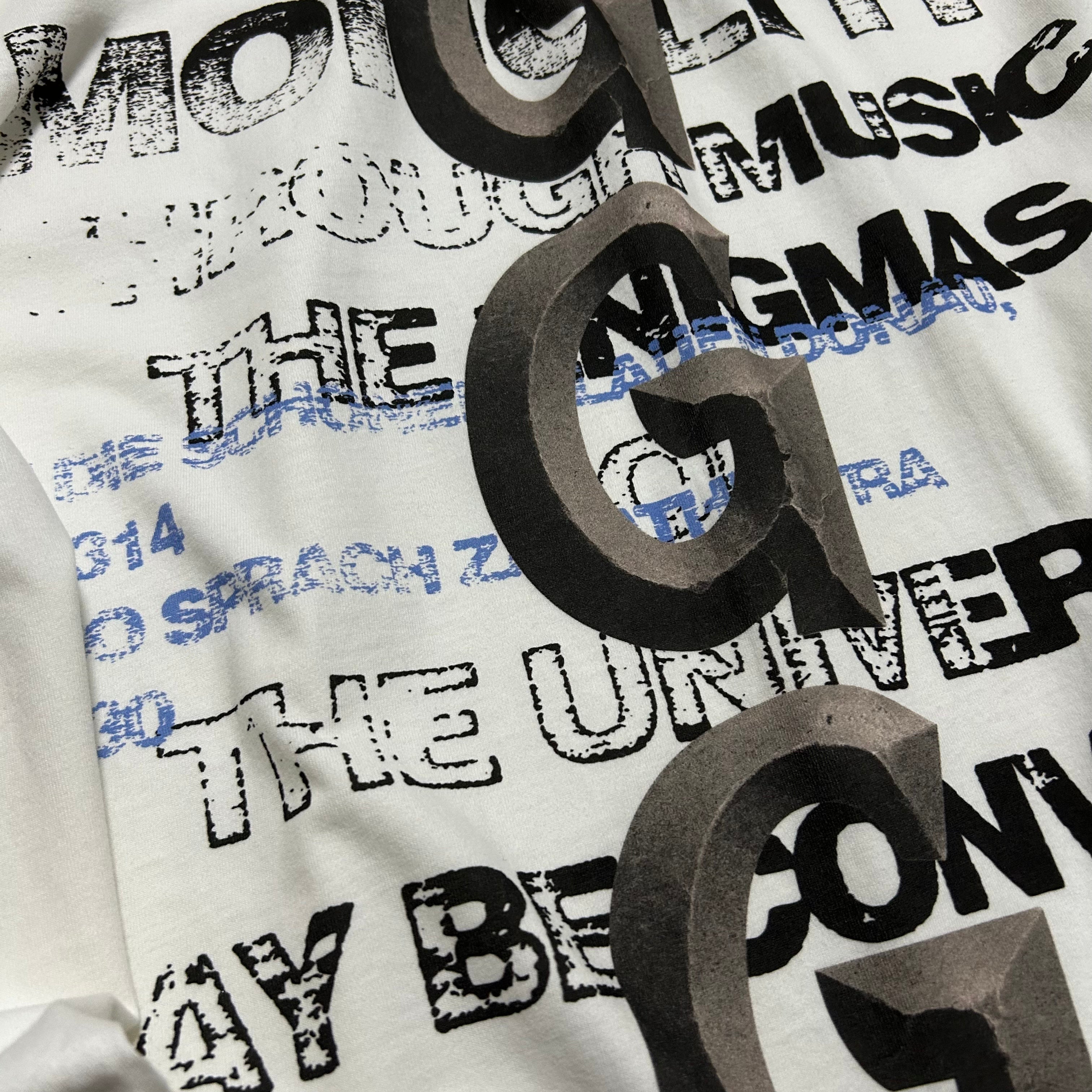 LIFEGOESON 25AW - G Shaped Black Monolith Long SleeveT-Shirt