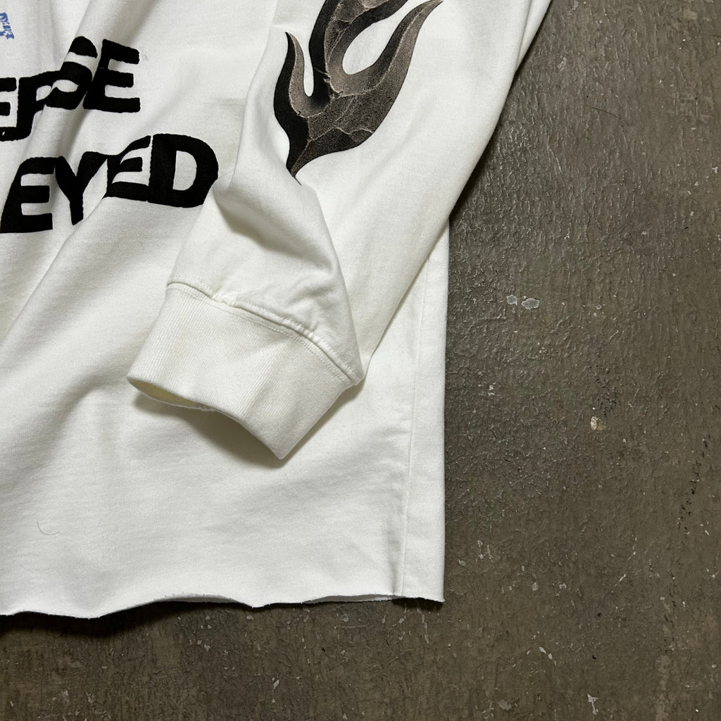 LIFEGOESON 25AW - G Shaped Black Monolith Long SleeveT-Shirt