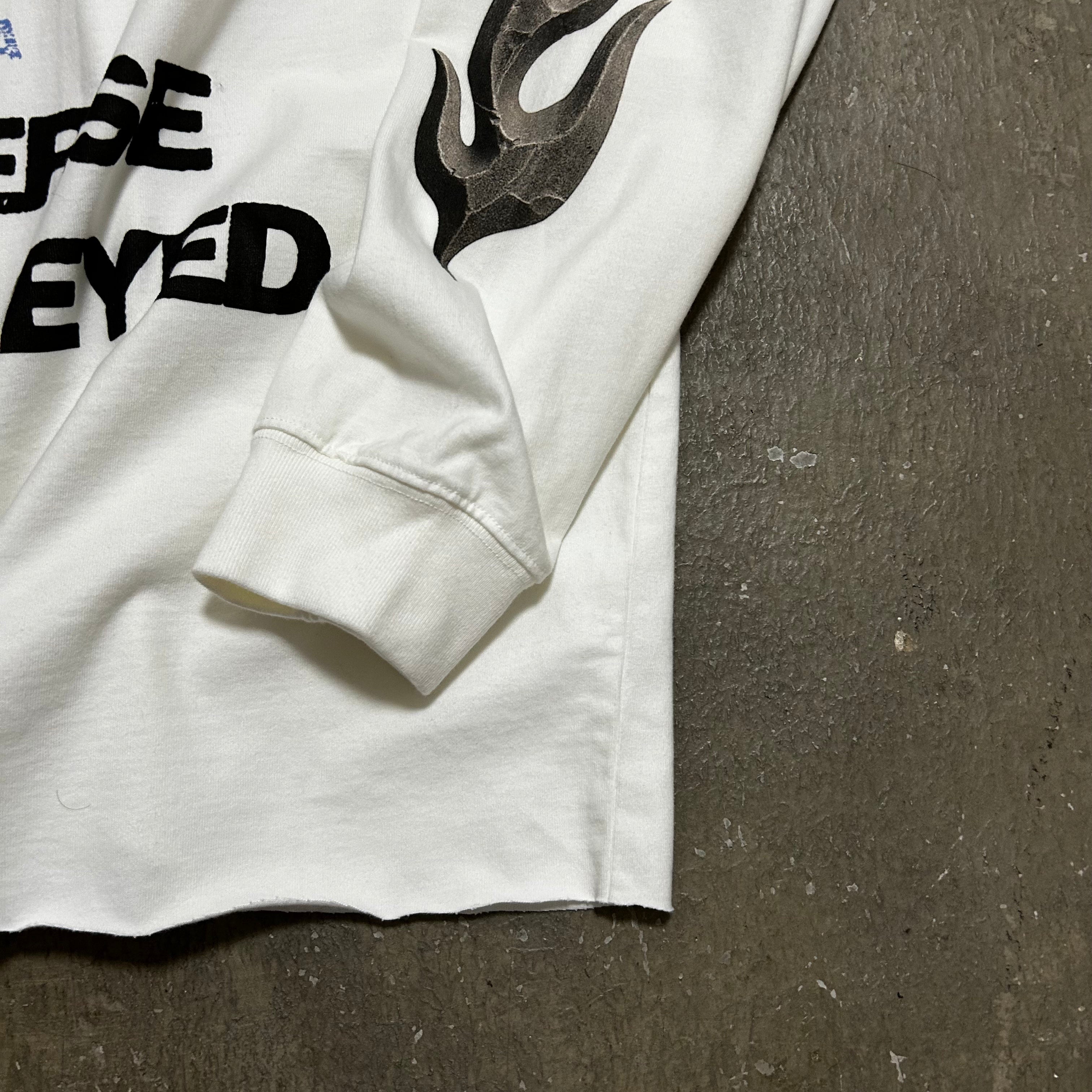 LIFEGOESON 25AW - G Shaped Black Monolith Long SleeveT-Shirt