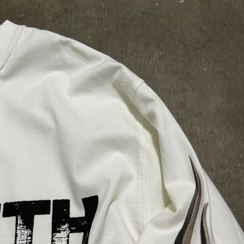 LIFEGOESON 25AW - G Shaped Black Monolith Long SleeveT-Shirt