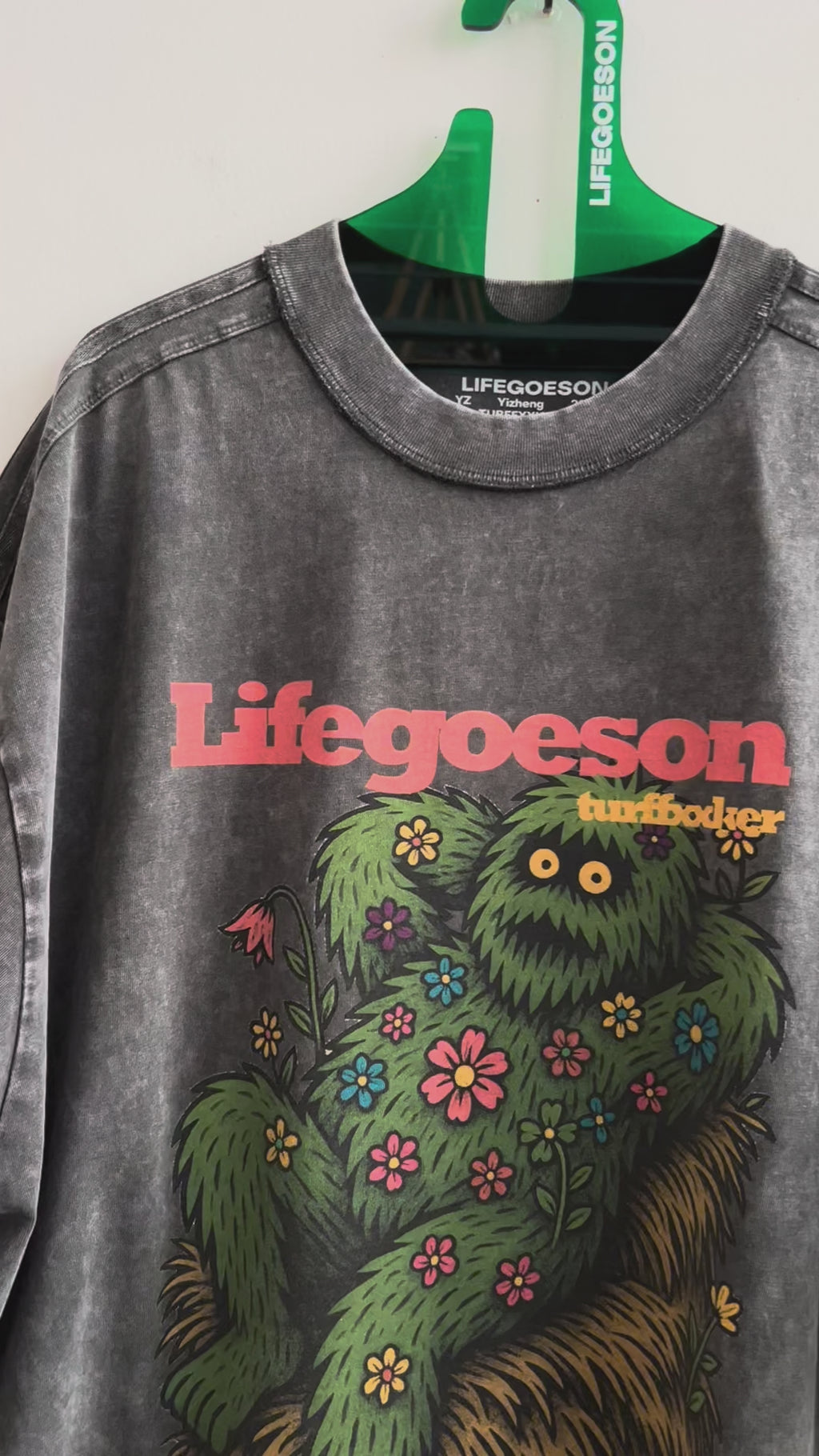 LIFEGOESON 25SS - “Chilling TurfFxxker(Anime-Style)” T-shirt